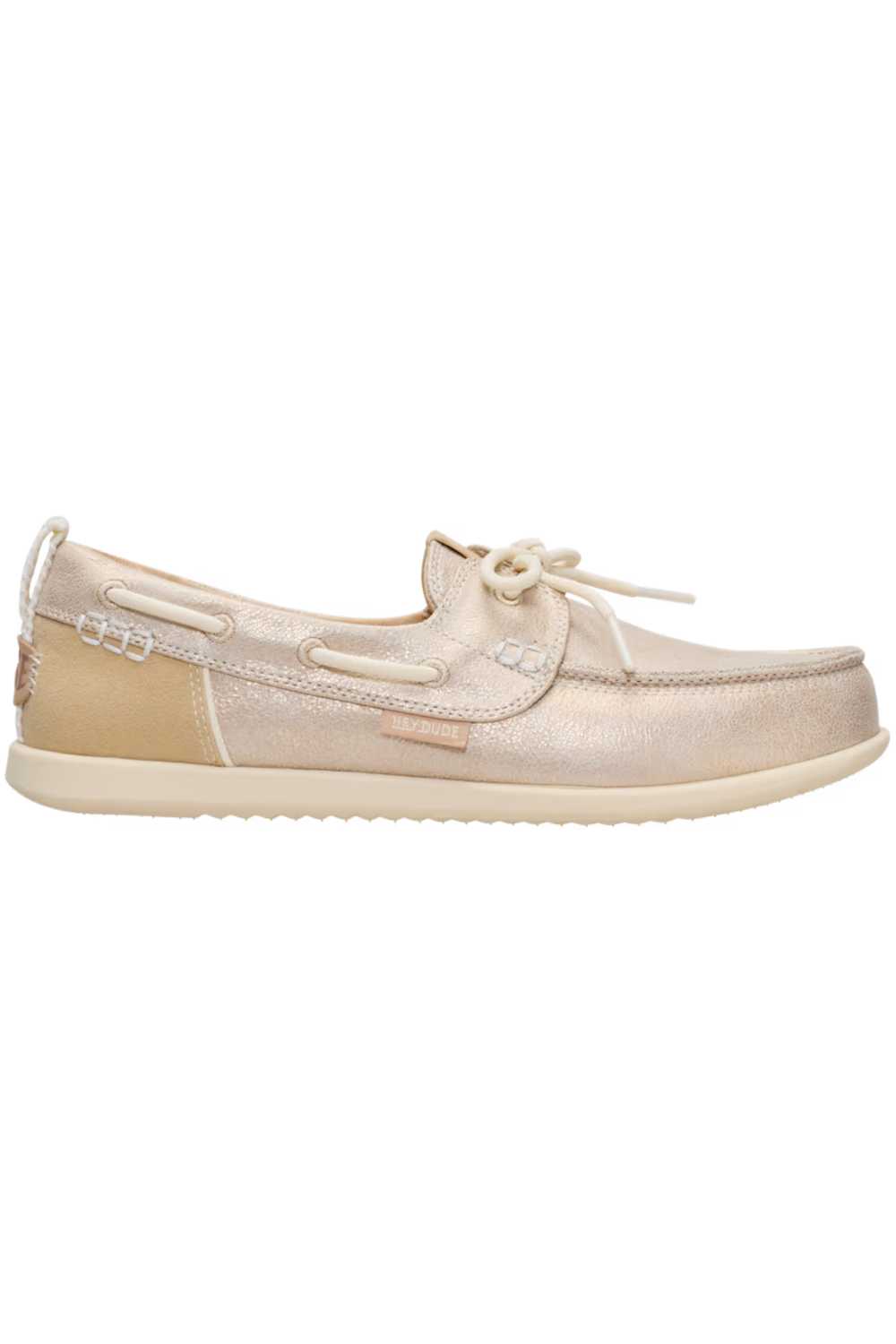HEYDUDE Women’s Harbor Breeze Lo Classic Shoes in Platinum