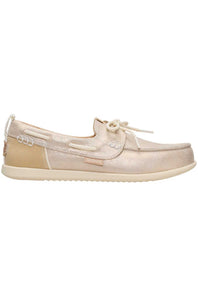 HEYDUDE Women’s Harbor Breeze Lo Classic Shoes in Platinum