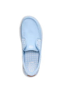 HEYDUDE Women’s Wendy Cru Gingham Shoes in Skyway/Blue Multi