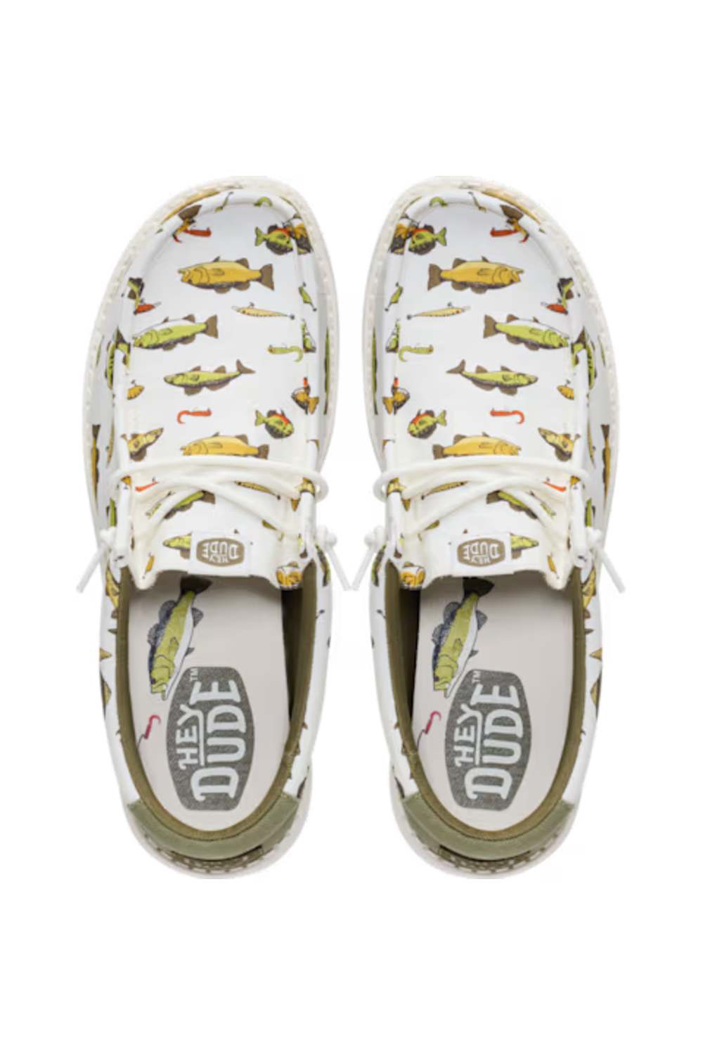 HEYDUDE Men’s Wally Cast Shoes in Egret/Multi