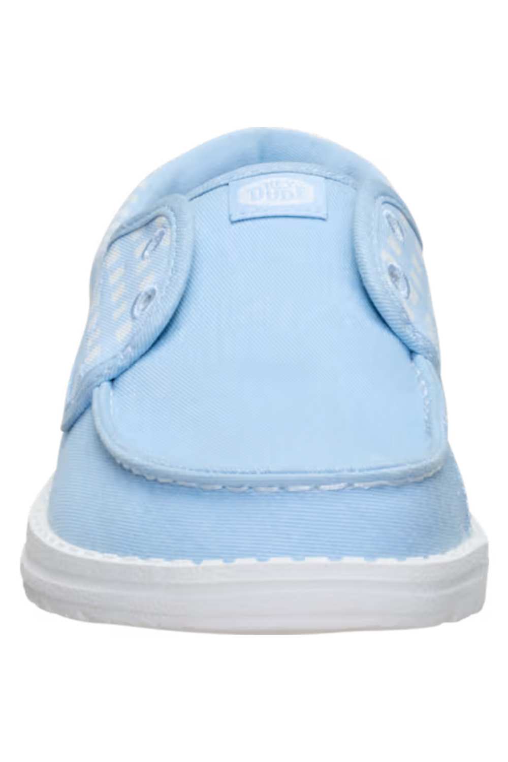 HEYDUDE Women’s Wendy Cru Gingham Shoes in Skyway/Blue Multi
