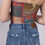 Hidden Frayed Hem Stretch Dark Wash Denim Shorts for Women
