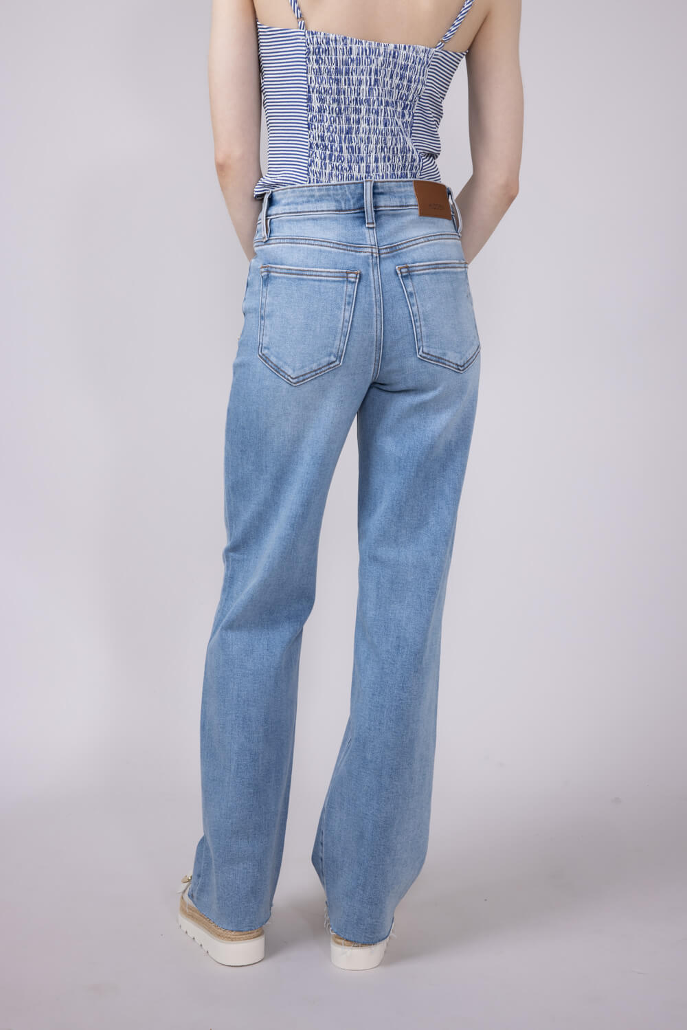 Hidden Ella High Rise Wide Straight Leg Jeans for Women