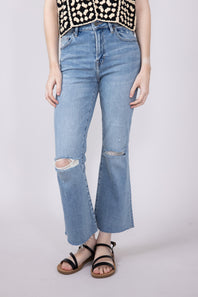 Hidden Happi High Rise Crop Flare Jeans for Women