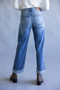 Hidden Medium Rise Ella Straight Leg Jeans for Women