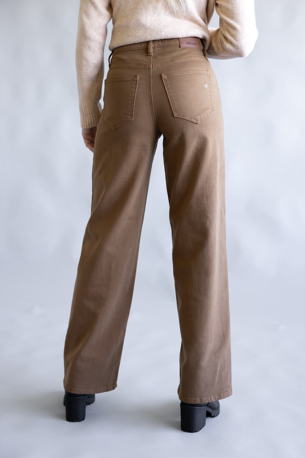 Hidden Logan High Rise Dad Jeans for Women in Brown