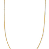 Kendra Scott Holland Gold Heart Short Pendant Necklace in White Crystal 