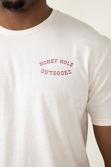 Honey Hole Bass Cowboy T Shirt for Men in Natural