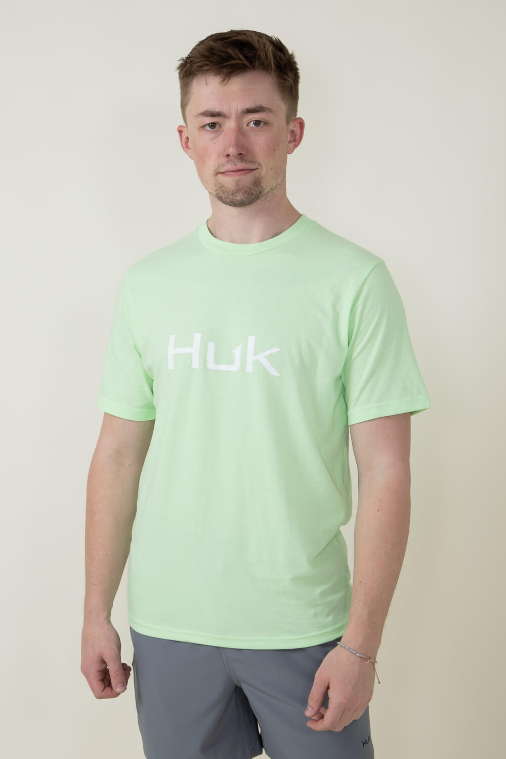 Huk Logo Patina Green Mens Tee Green L