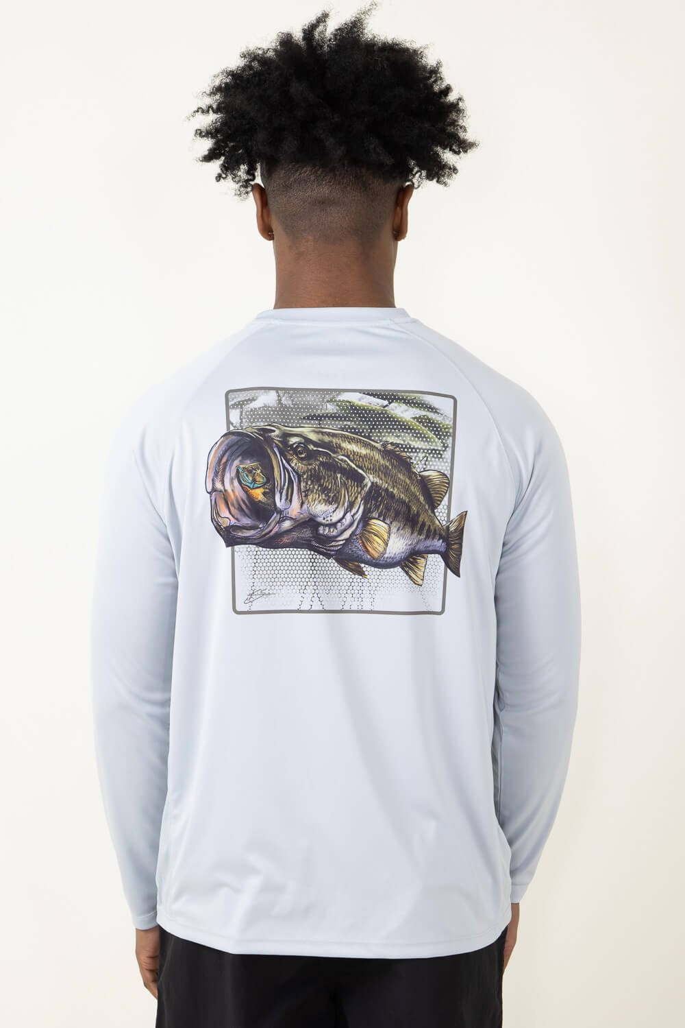 Huk Fishing Pursuit Ambush Long-Sleeve T-Shirt for Men in Grey