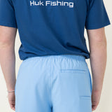 Huk Fishing Pursuit 5.5” Volley Shorts for Men in Blue