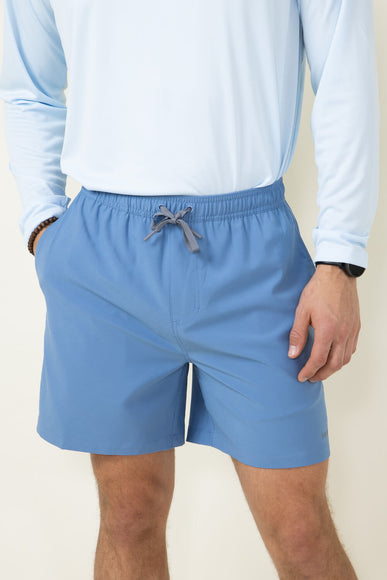 Huk Fishing Pursuit 5.5” Volley Shorts for Men in Harbor Blue
