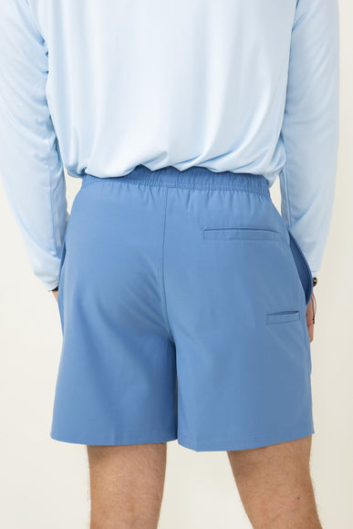 Huk Fishing Pursuit 5.5” Volley Shorts for Men in Harbor Blue