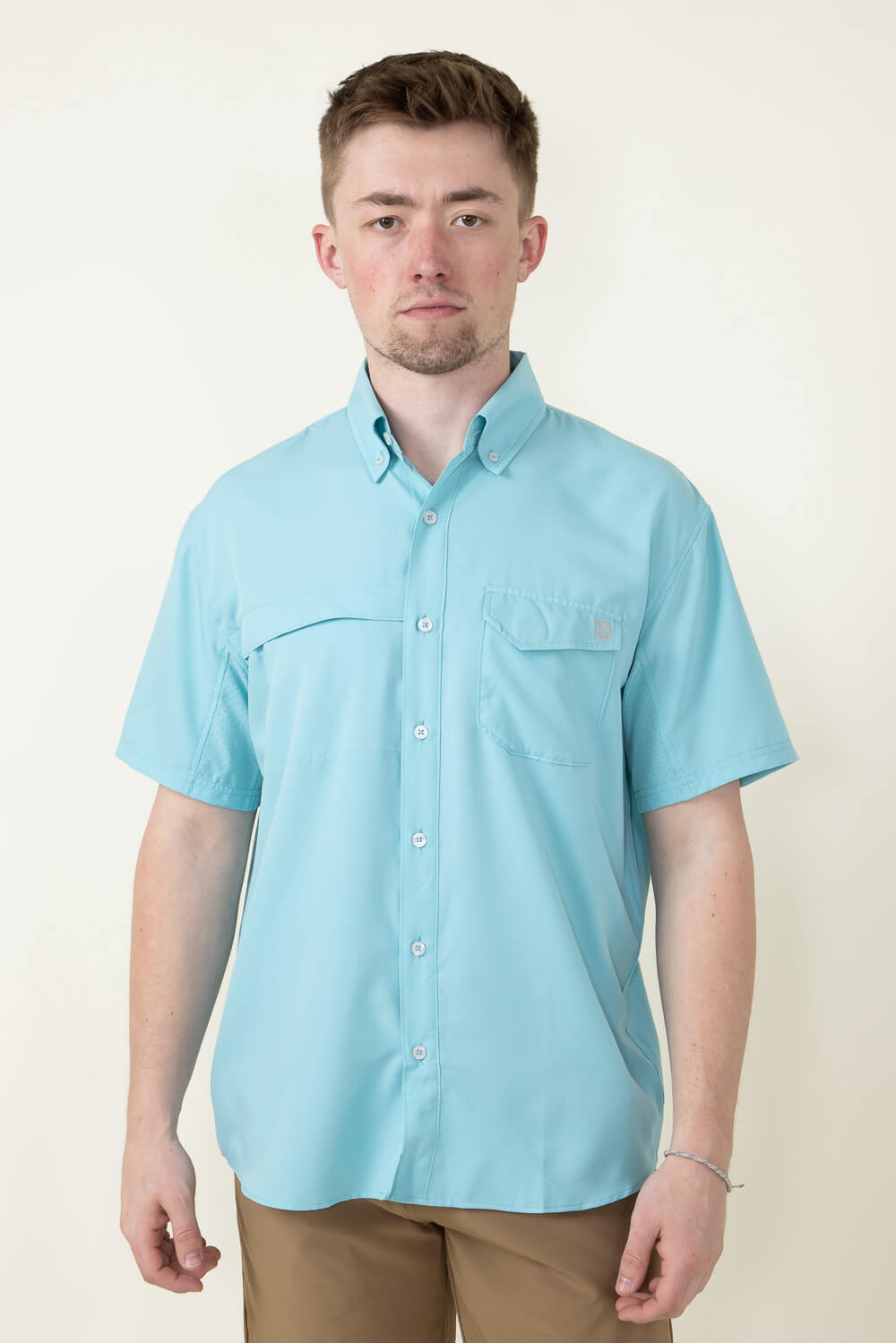 Huk Fishing Tide Point Woven Shirt for Men in Blue