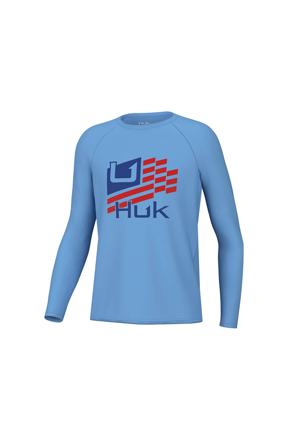 Huk Fishing Youth Stripes Pursuit Long Sleeve T-Shirt for Boys in Blue