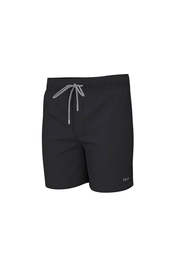 Boys' Huk Volley Pursuit Hybrid Shorts Large Black