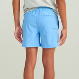 Huk Fishing Youth Pursuit Volley Shorts for Boys in Light Blue