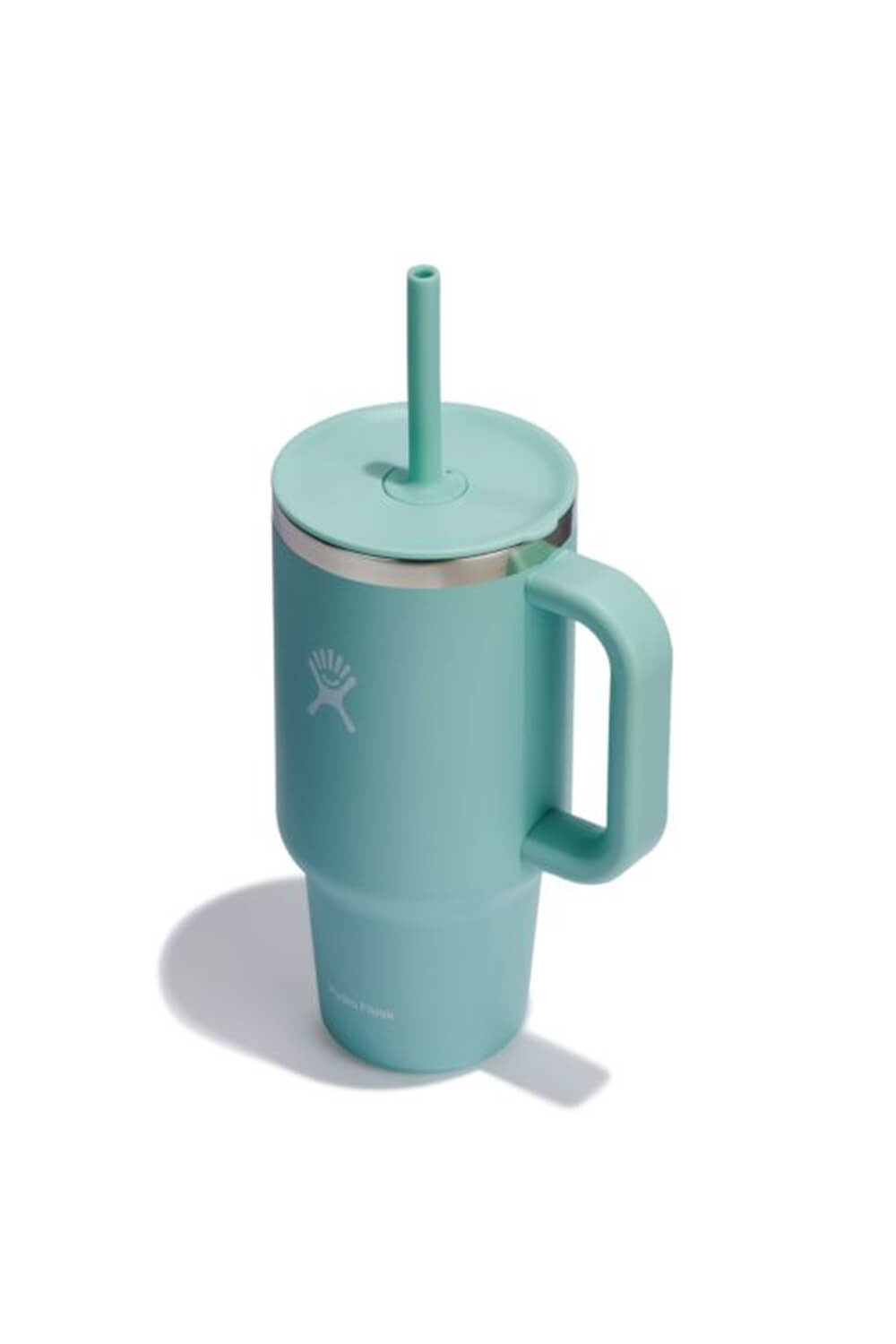 Light Blue Travel Tumbler 40 Oz with Handle