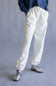 Star Patch Drawstring Jogger Sweatpants for Women in Cream