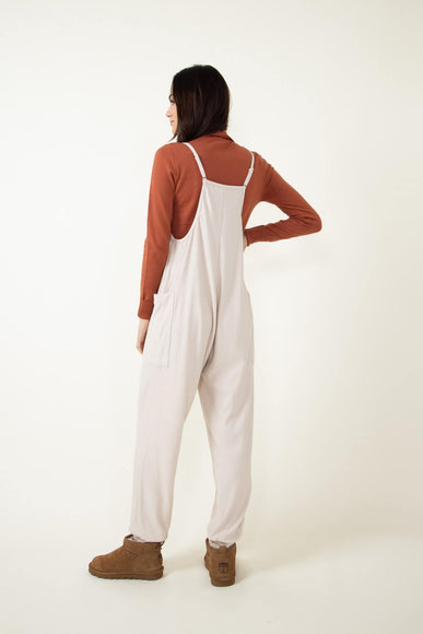 Illa Illa Ribbed Knit Onesie Jumpsuit for Women in Ivory