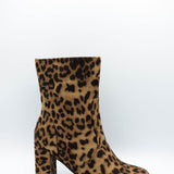 IVY-1 Block Heeled Booties for Women in Leopard