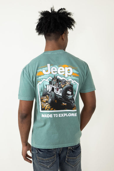 Jeep Off Road Trip T-Shirt in Green 