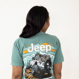 Jeep Off Road Trip T-Shirt in Green 