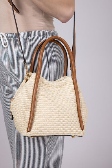 Brynee Satchel Bag for Women in Natural 