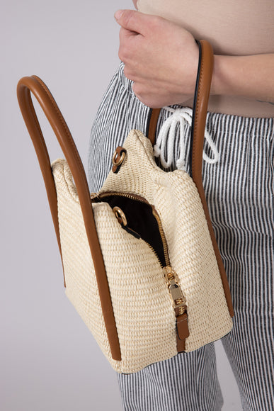 Brynee Satchel Bag for Women in Natural 