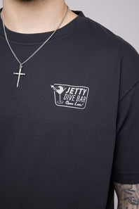 Jetty Dive Bar T-Shirt for Men in Black