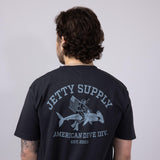 Jetty Division T-Shirt for Men in Black