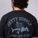 Jetty Division T-Shirt for Men in Black