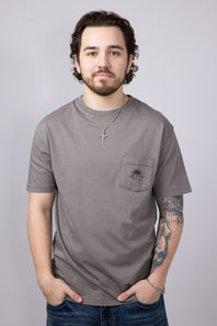 Jetty Sunbeam Pocket T-Shirt for Men in Cinder
