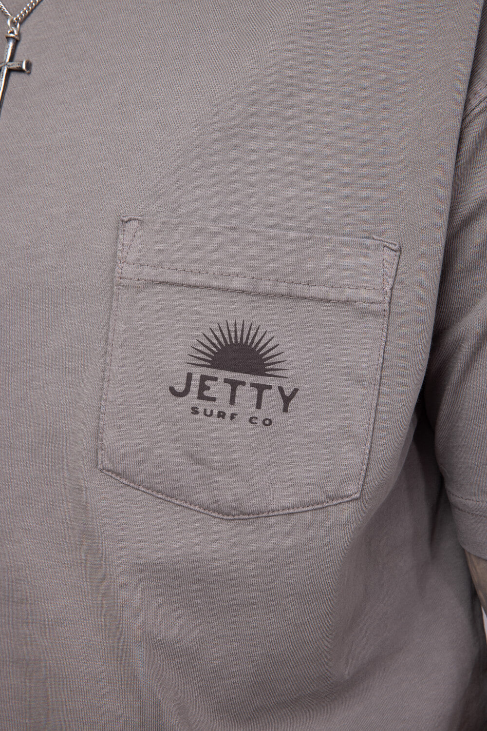 Jetty Sunbeam Pocket T-Shirt for Men in Cinder