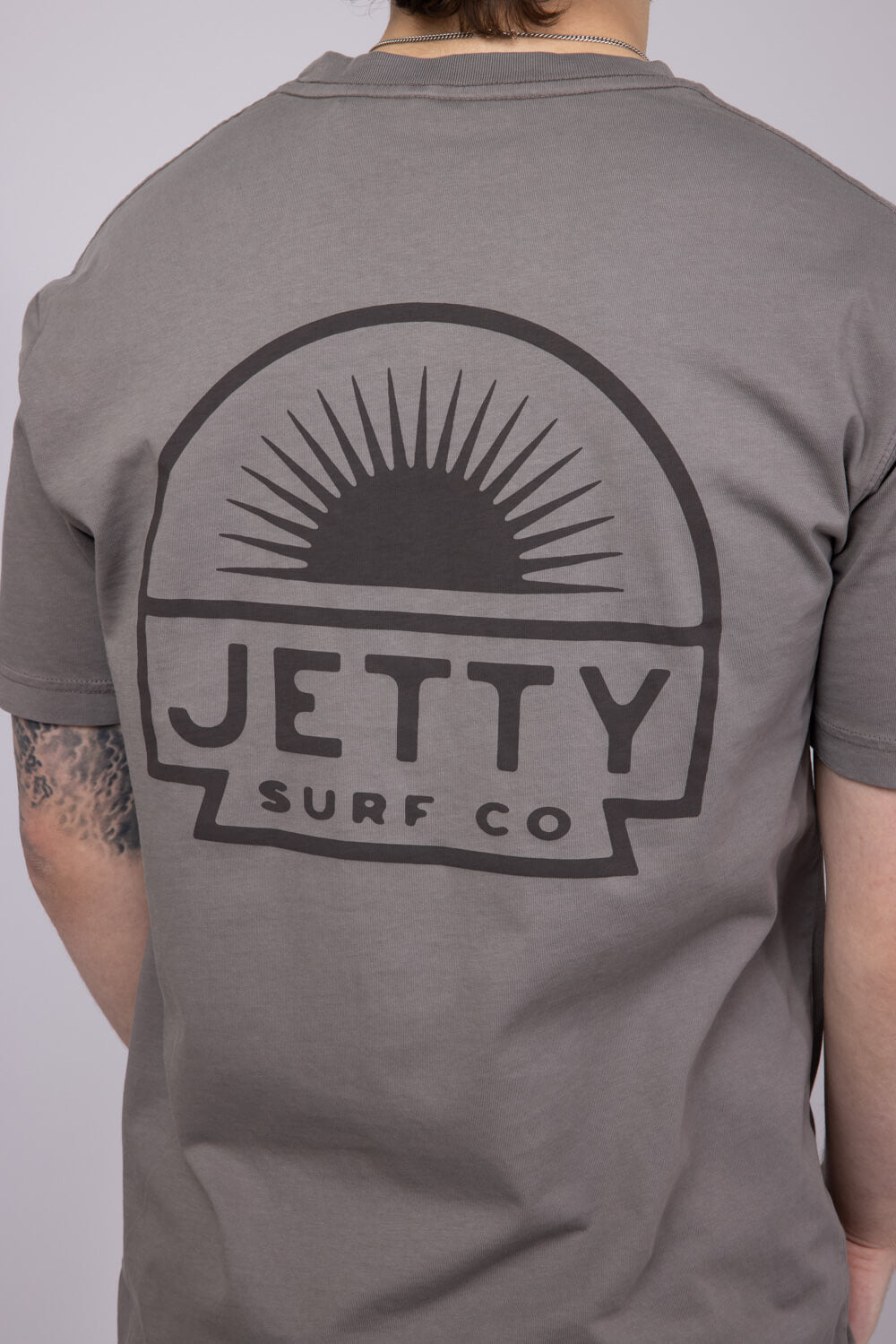 Jetty Sunbeam Pocket T-Shirt for Men in Cinder