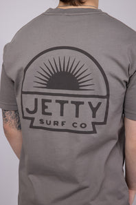 Jetty Sunbeam Pocket T-Shirt for Men in Cinder