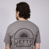Jetty Sunbeam Pocket T-Shirt for Men in Cinder