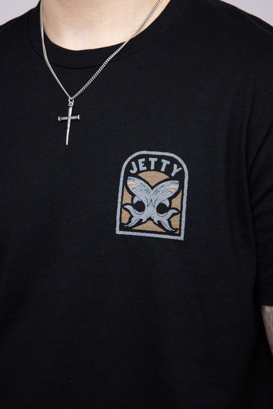Jetty Thrash T-Shirt for Men in Black