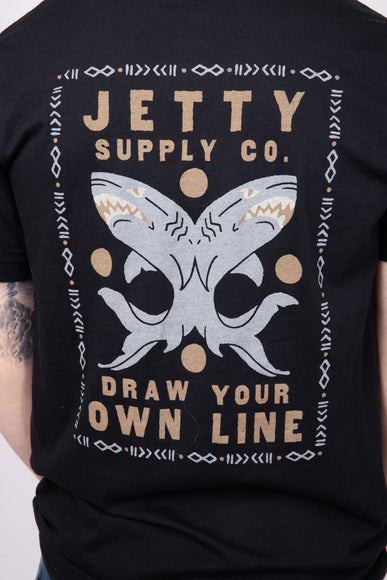 Jetty Thrash T-Shirt for Men in Black