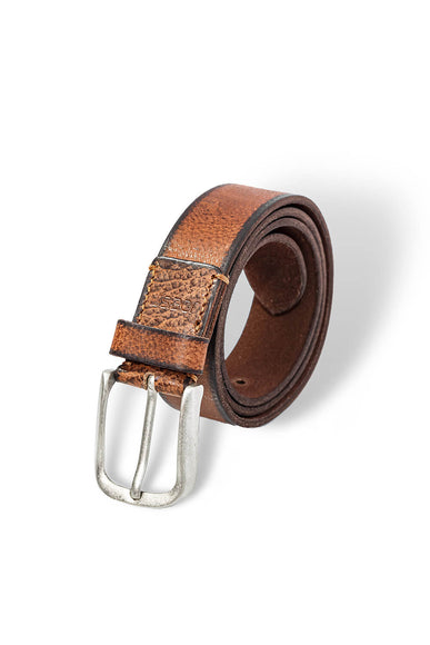 Leather Belt for Men in Cognac