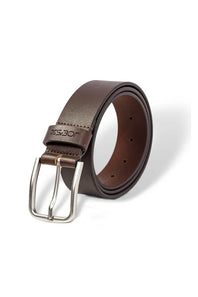 Smooth Leather Belt for Men in Cognac