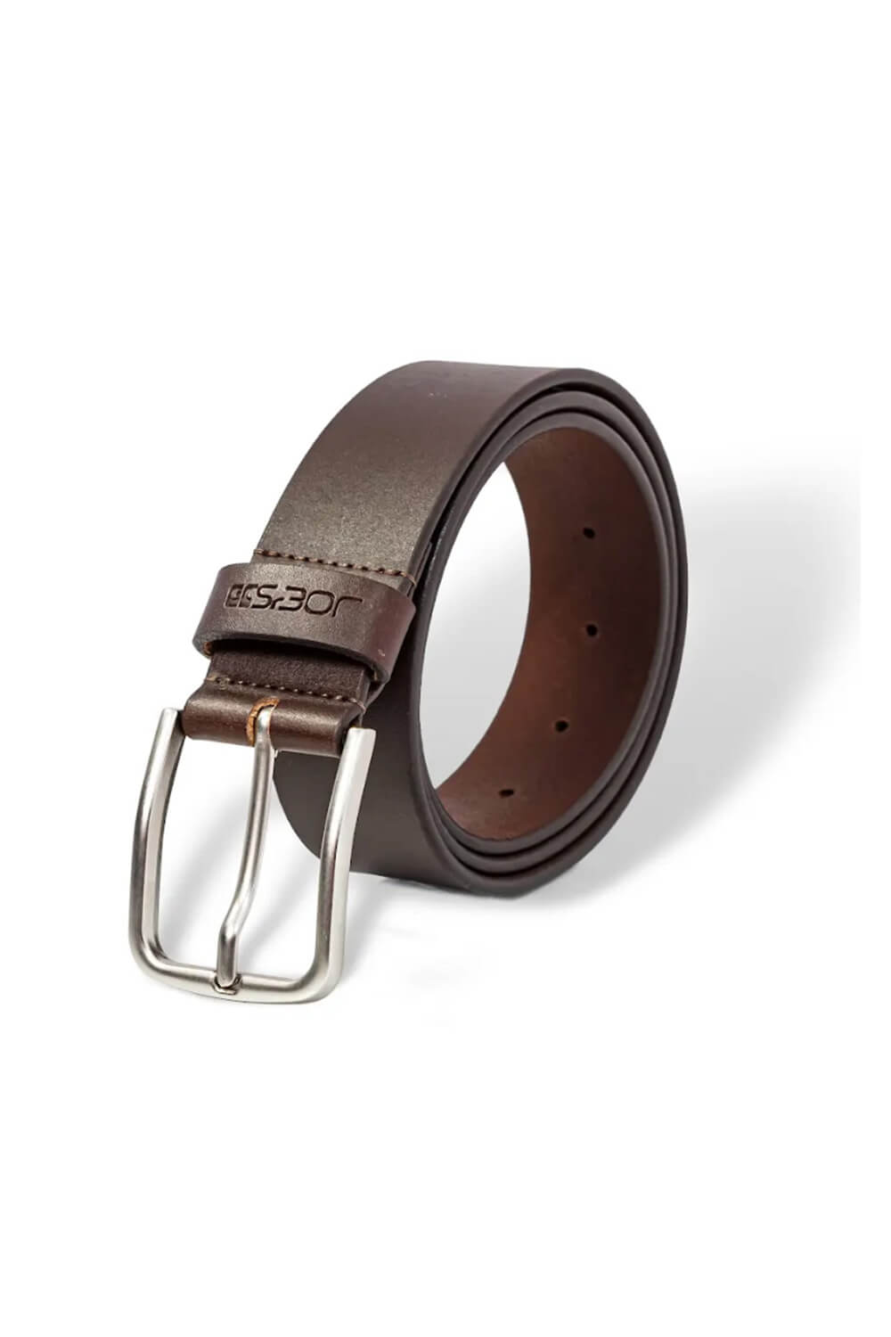 Smooth Leather Belt for Men in Cognac