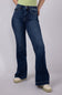 Judy Blue High Rise Dark Wash Trouser Flare Jeans for Women