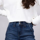 Judy Blue High Rise Double Button Waistband Denim Shorts for Women