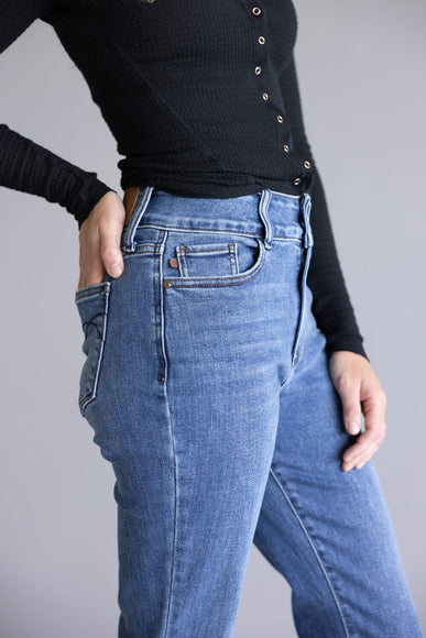 Judy Blue High Rise Fray Hem Bootcut Jeans for Women