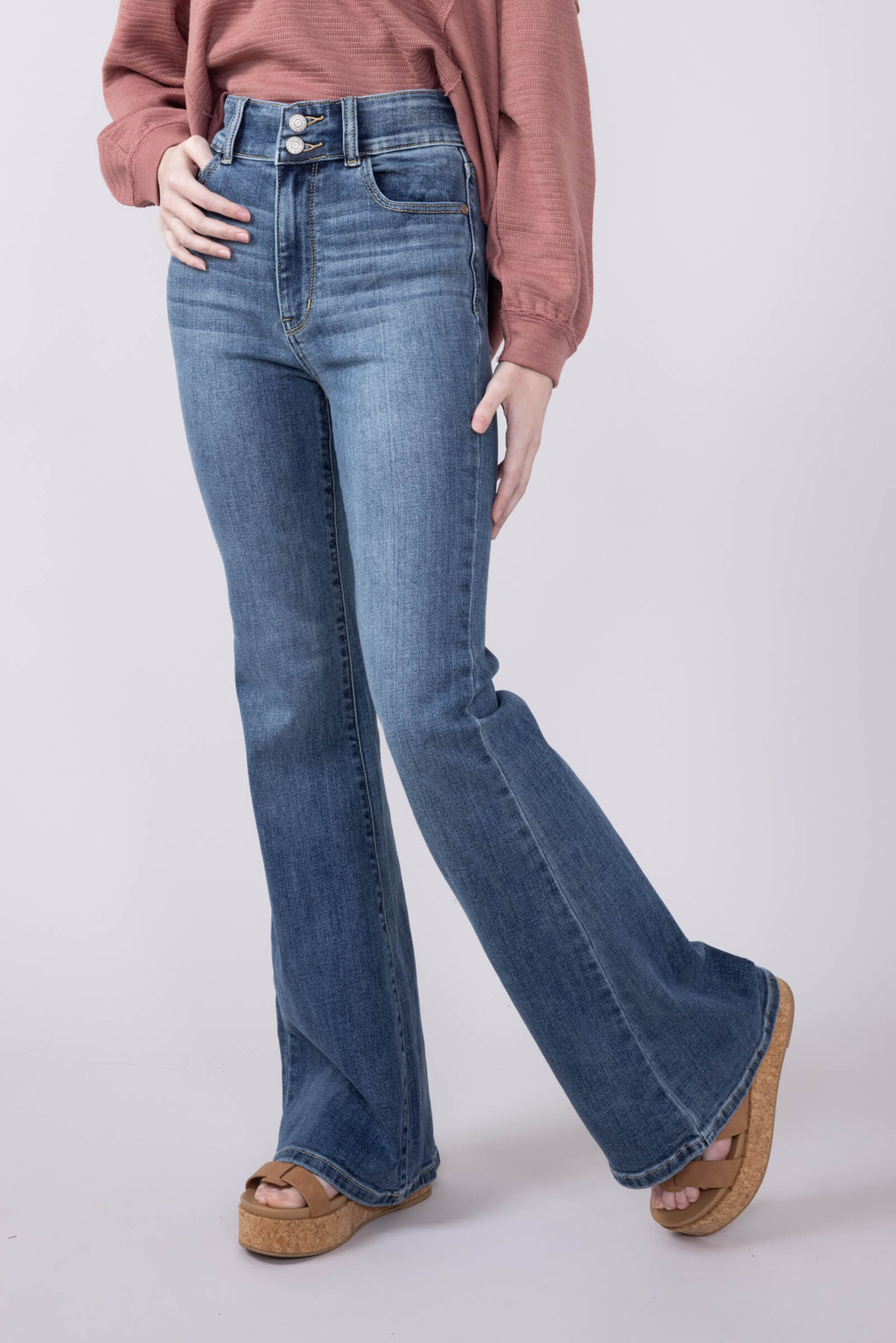 Judy Blue High Rise Flare Jeans for Women