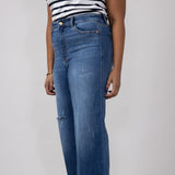 Judy Blue High-Rise Medium Wash Retro Wide Leg Jeans for Women