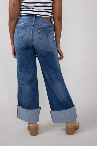 Judy Blue High-Rise Medium Wash Retro Wide Leg Jeans for Women