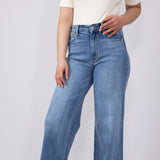 Judy Blue High Rise Vintage Retro Wide Leg Jeans for Women
