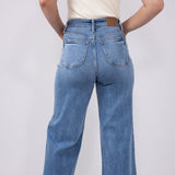 Judy Blue High Rise Vintage Retro Wide Leg Jeans for Women